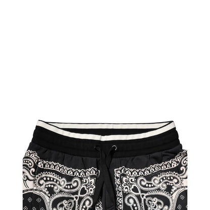 Dolce & Gabbana Black Cotton Bandana Jogger Sweatpants Pants