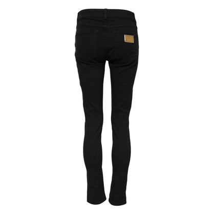 Dolce & Gabbana Black Cotton Casual Skinny Denim Jeans