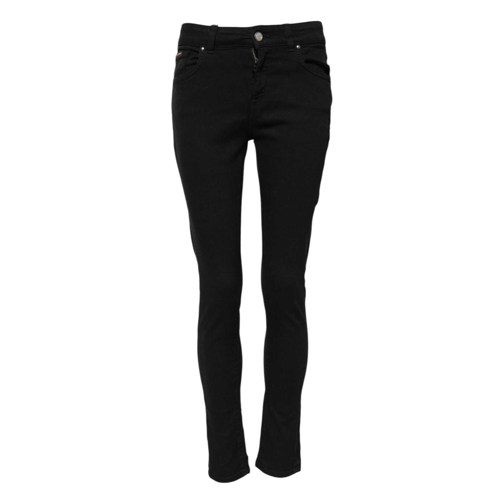 Dolce & Gabbana Black Cotton Casual Skinny Denim Jeans