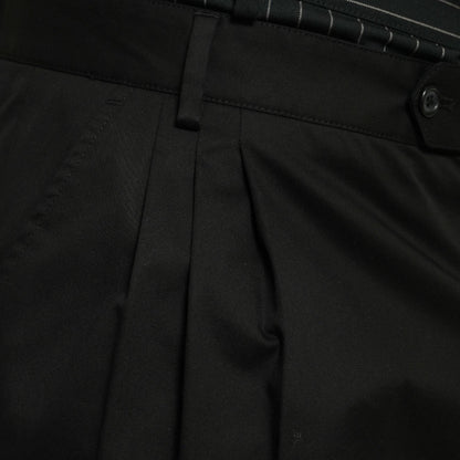 Dolce & Gabbana Black Cotton Stretch Cargo Bermuda Shorts