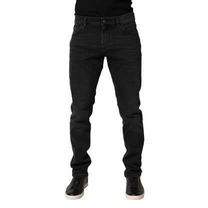 Dolce & Gabbana Black Cotton Stretch Regular SkinnyDenim Jeans