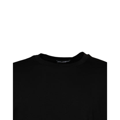 Dolce & Gabbana Black Crew Neck Short Sleeve T-shirt