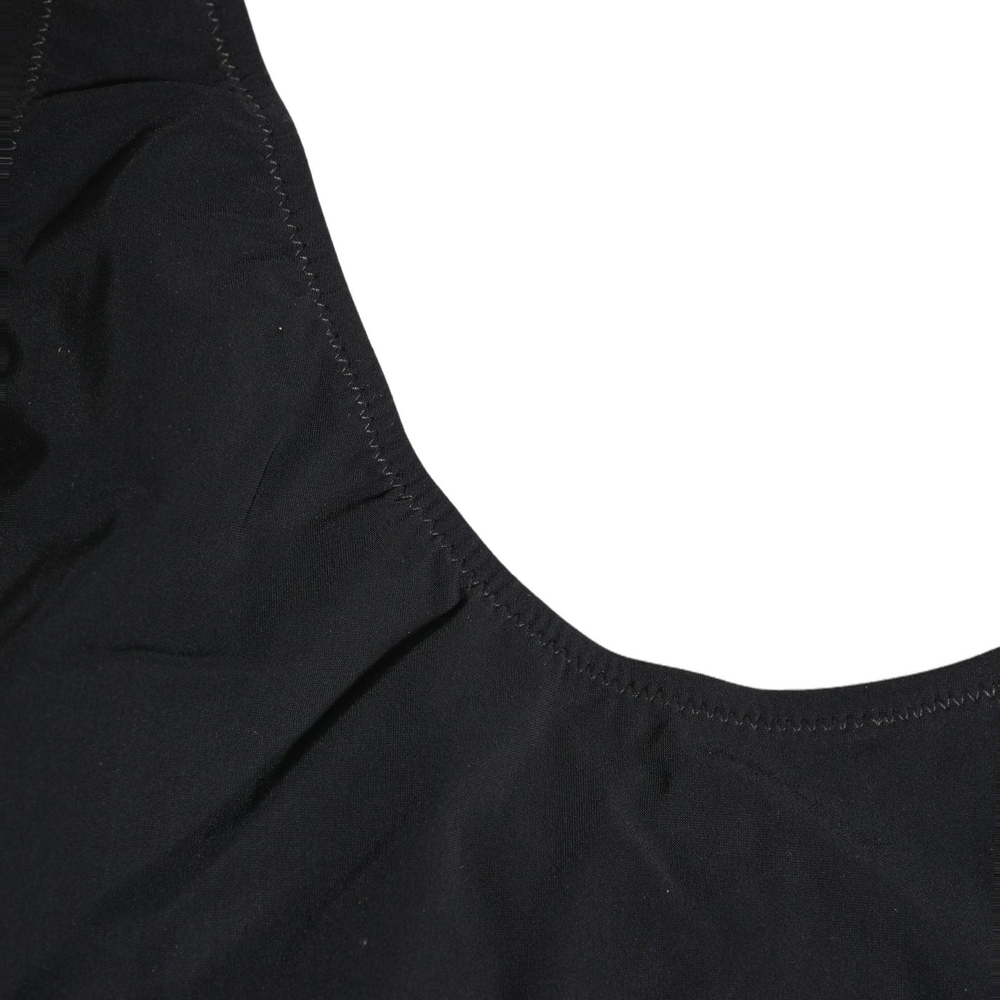 Dolce & Gabbana Black Cutout Logo One Piece Swimsuit Swimwear