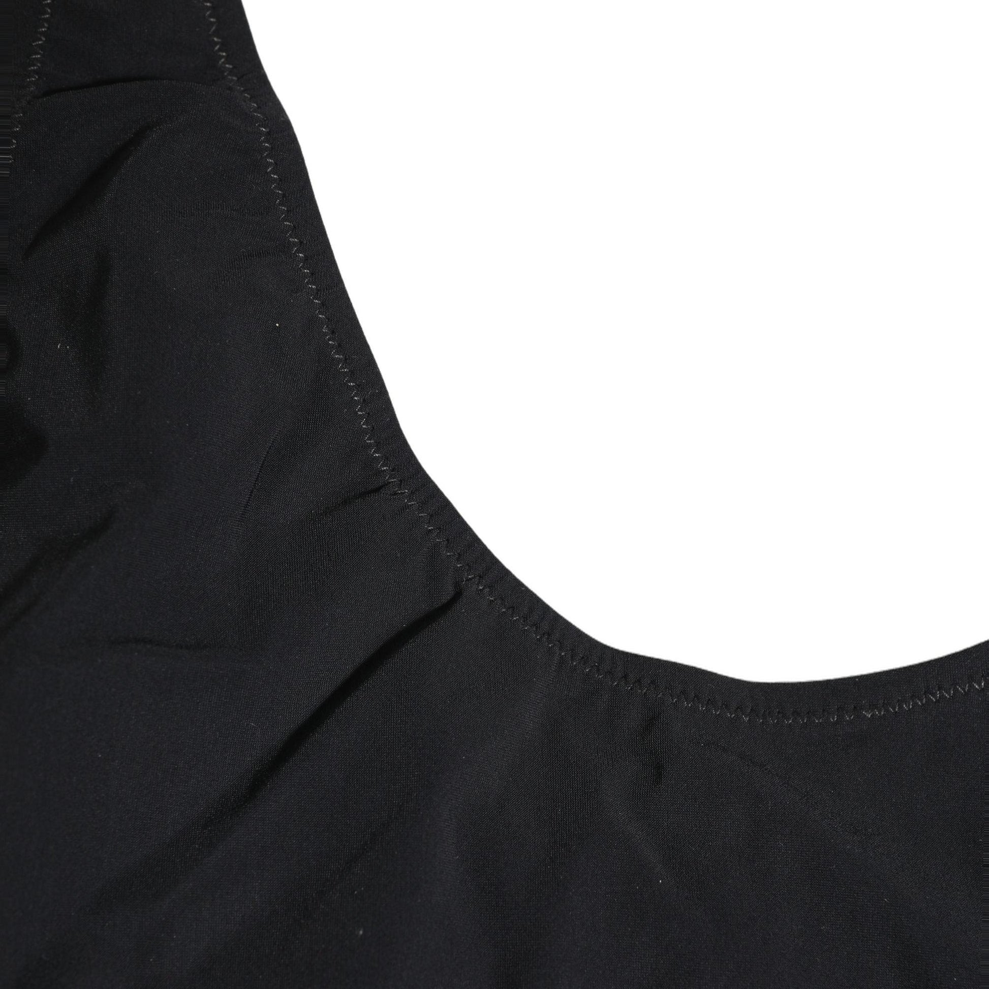 Dolce & Gabbana Black Cutout Logo One Piece Swimsuit Swimwear