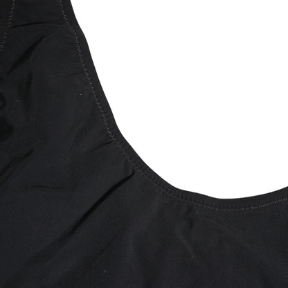 Dolce & Gabbana Black Cutout Logo One Piece Swimsuit Swimwear