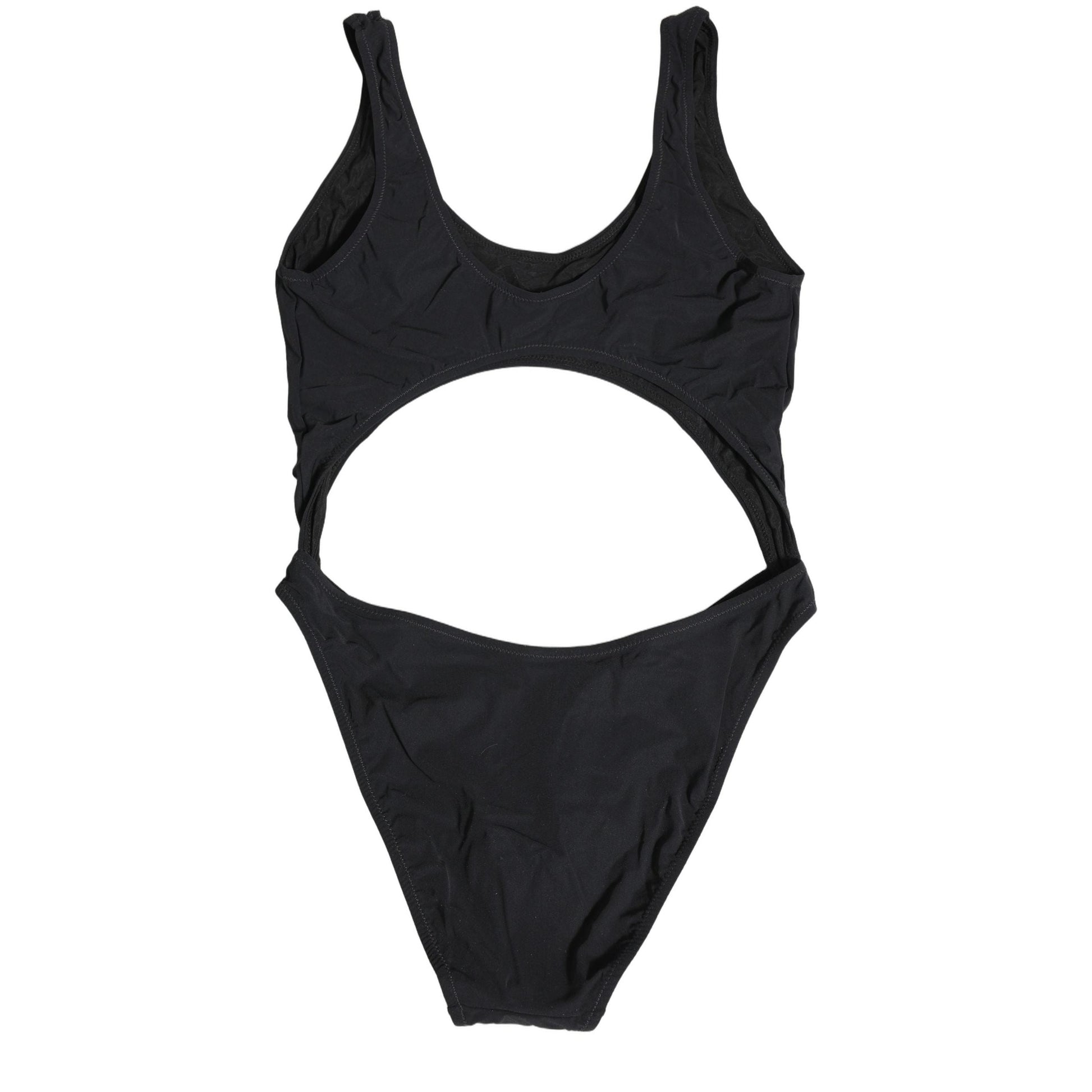 Dolce & Gabbana Black Cutout Logo One Piece Swimsuit Swimwear