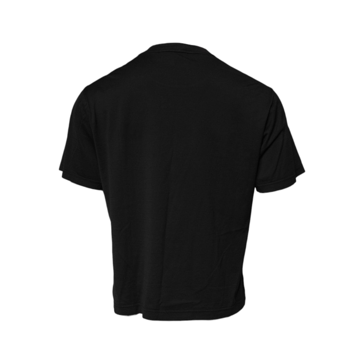 Dolce & Gabbana Black DG Logo Cotton Crew Neck T-shirt