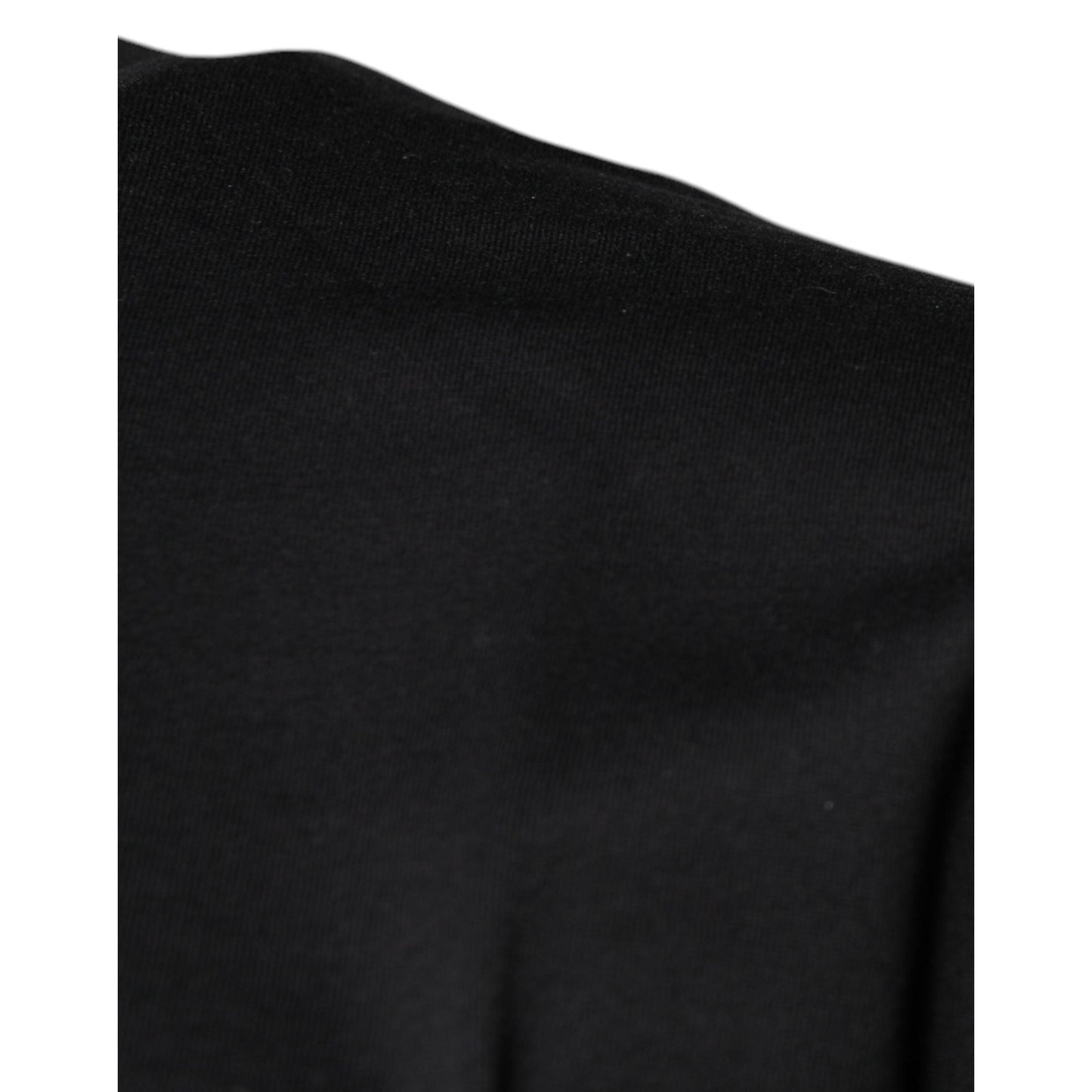 Dolce & Gabbana Black DG Logo Print Cotton Crew Neck T-shirt