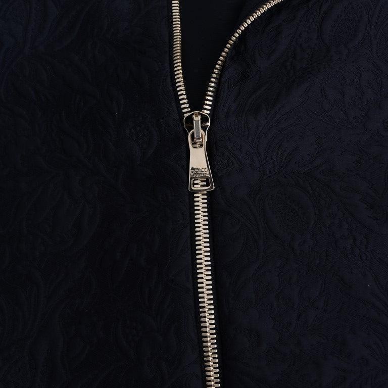 Dolce & Gabbana Black Fairy Tale Crystal Hooded Sweater