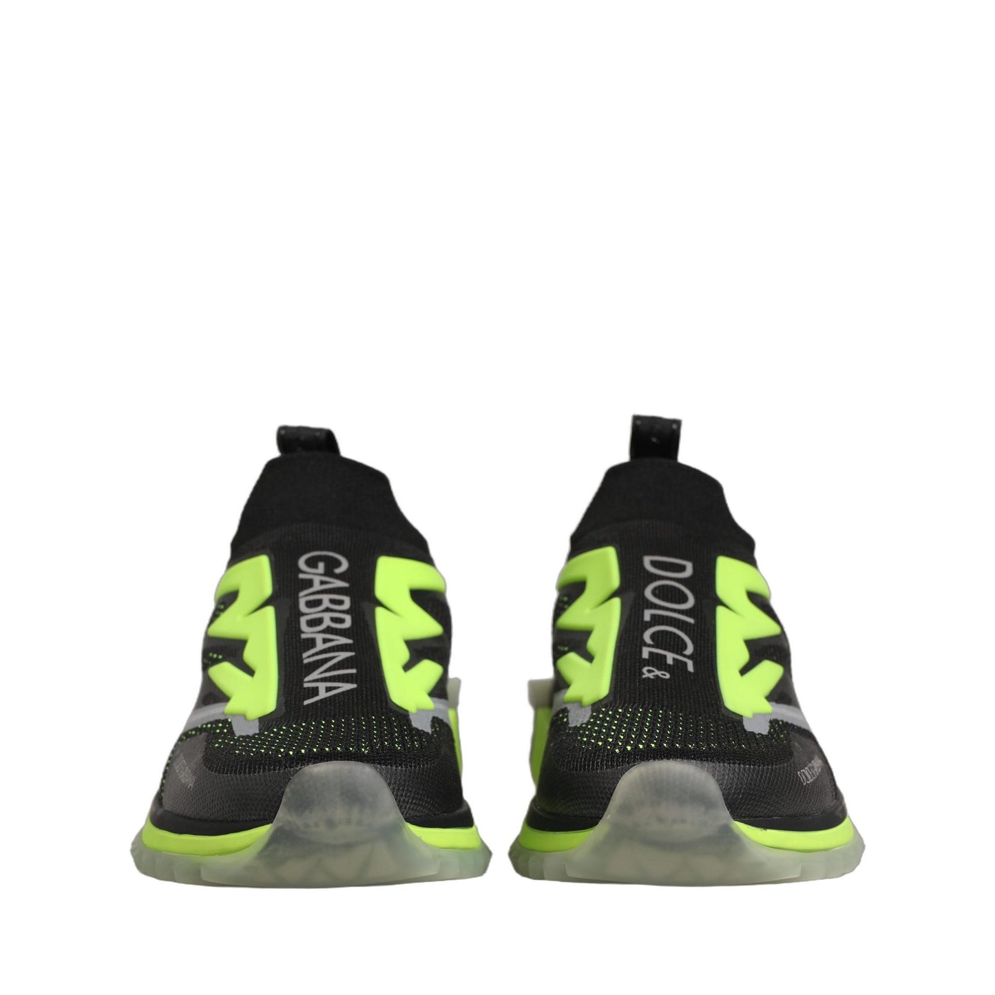 Dolce & Gabbana Black Green Sorrento Low Top Sneakers Shoes