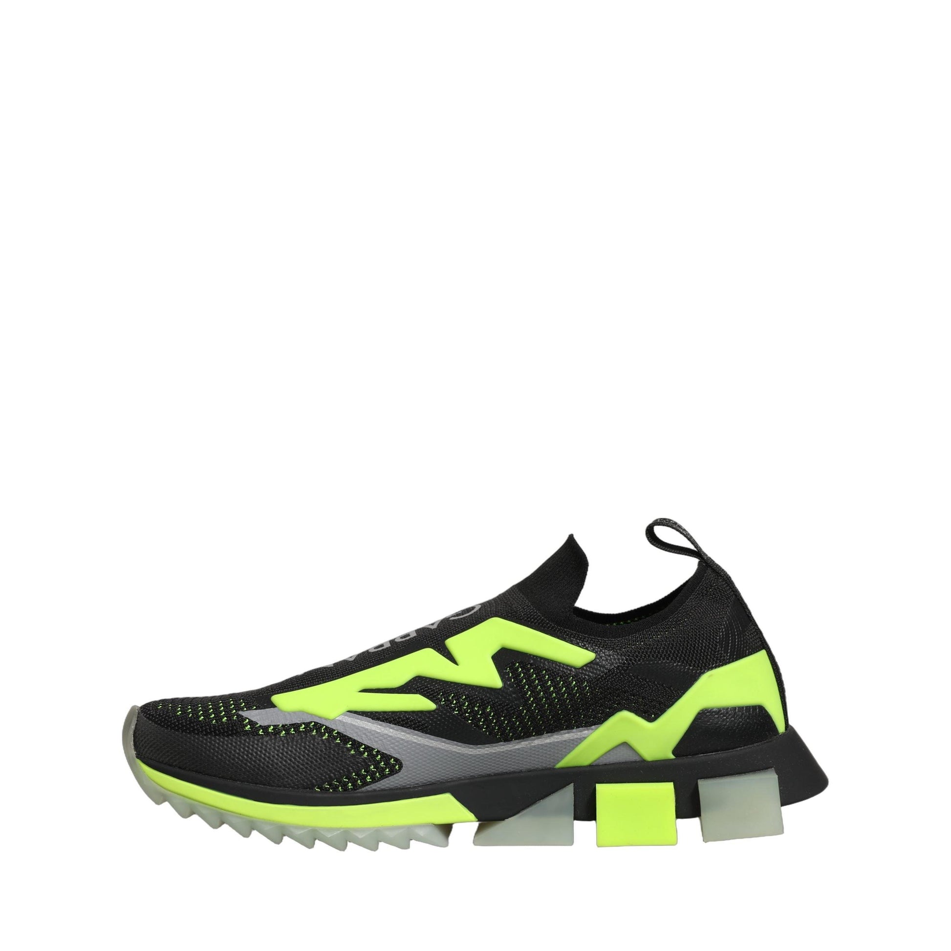Dolce & Gabbana Black Green Sorrento Low Top Sneakers Shoes