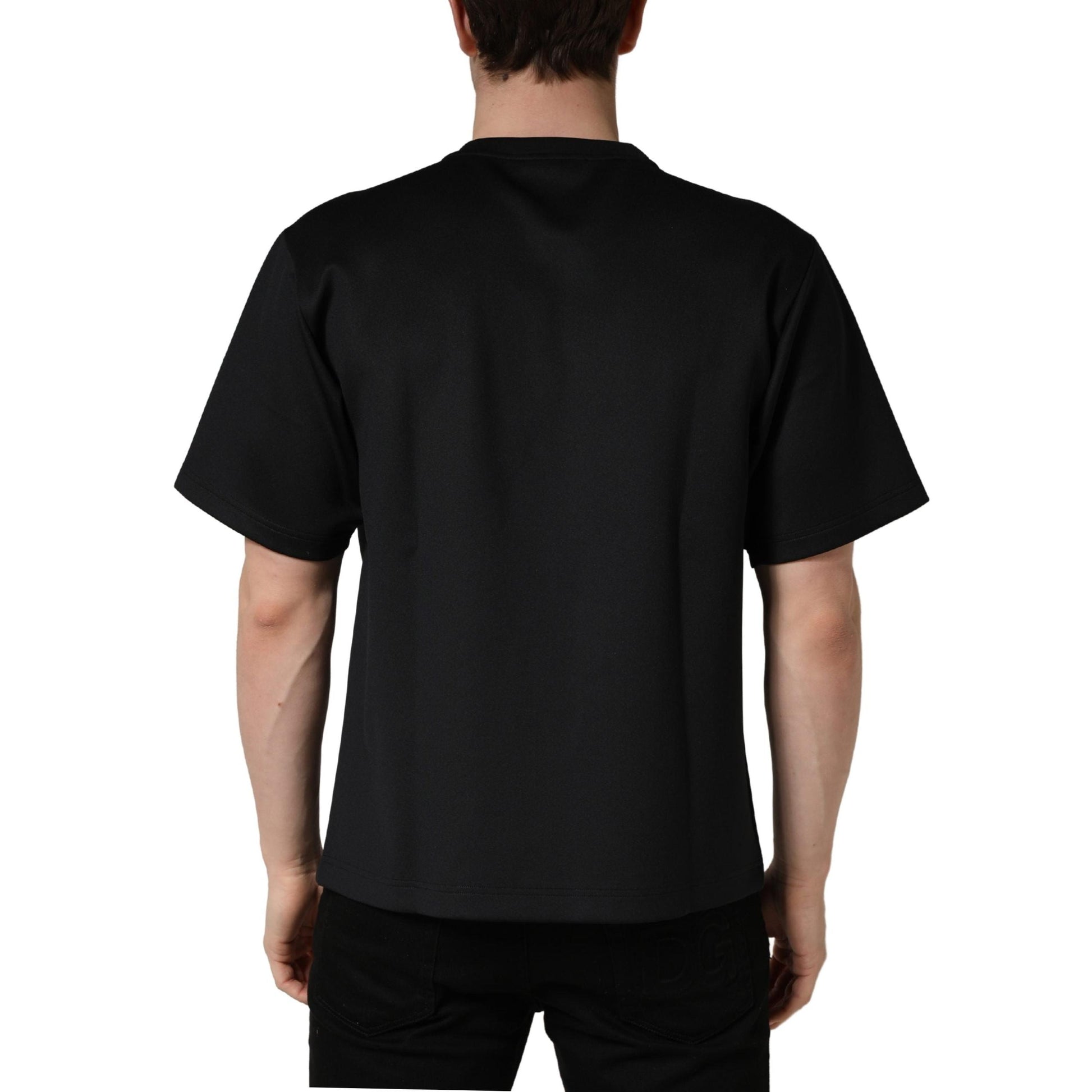 Dolce & Gabbana Black Have Fun Embellished Crew Neck T-shirt