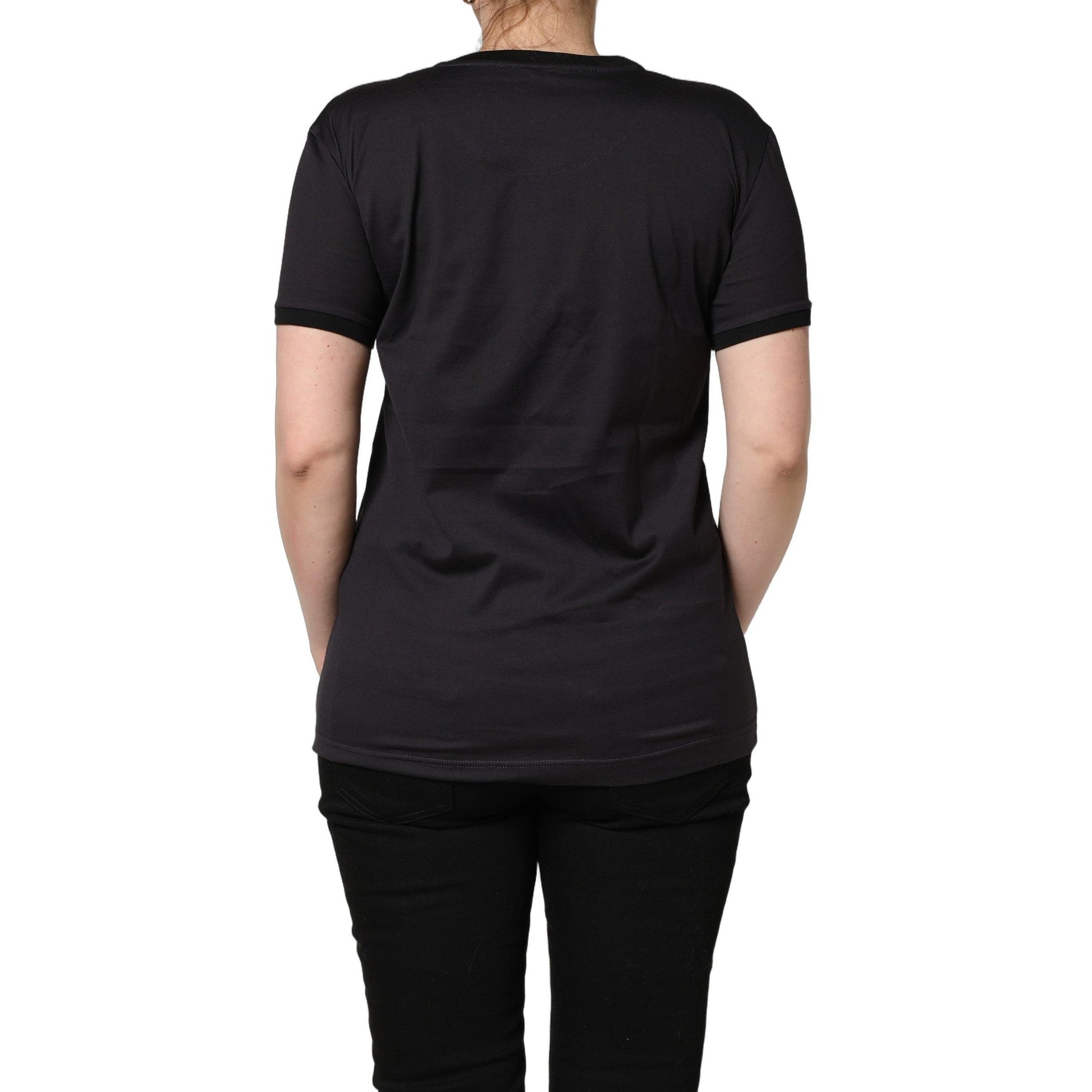 Dolce & Gabbana Black #IAMACHRISTMASTREE Print Cotton T-shirt