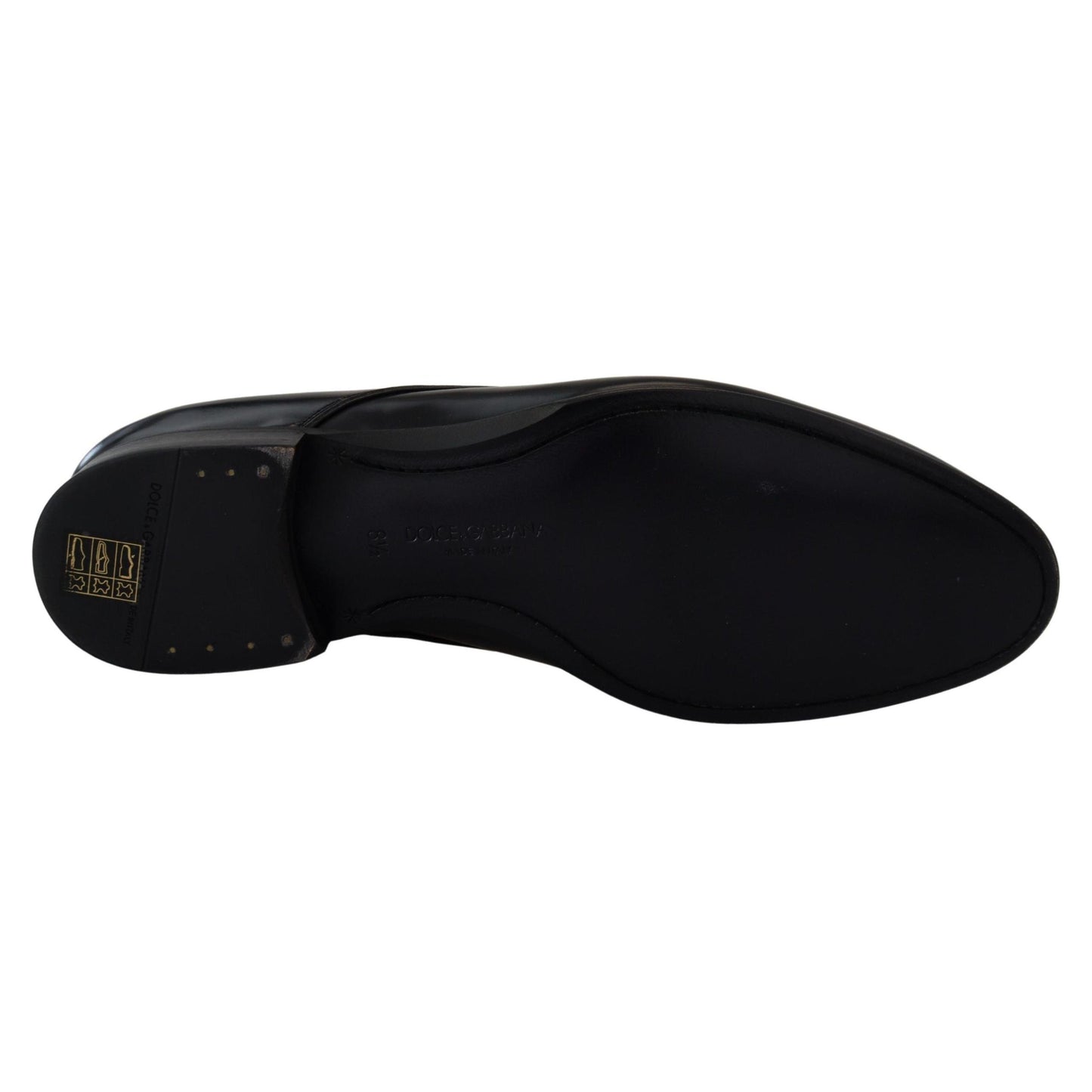 Dolce & Gabbana Black Leather Formal Dress Shoes