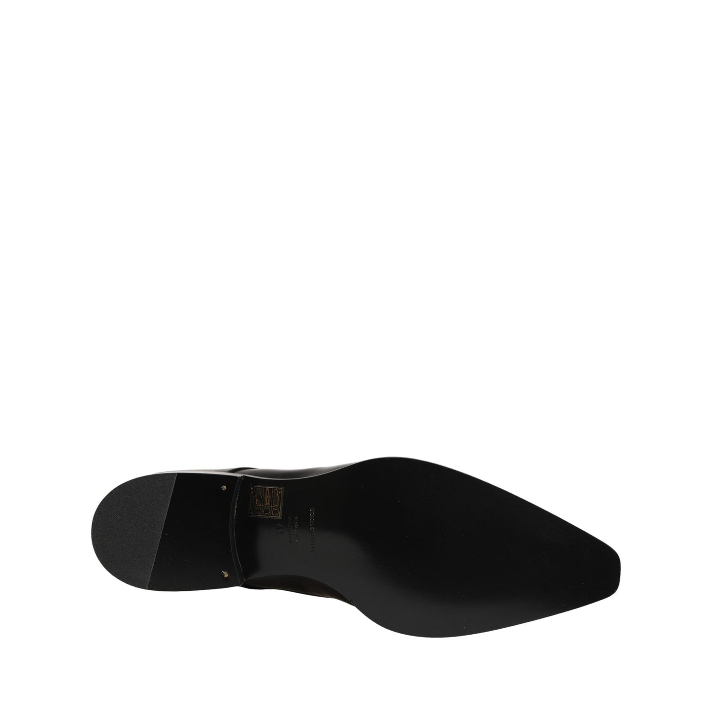 Dolce & Gabbana Black Leather Lace Up Derby Dress Shoes