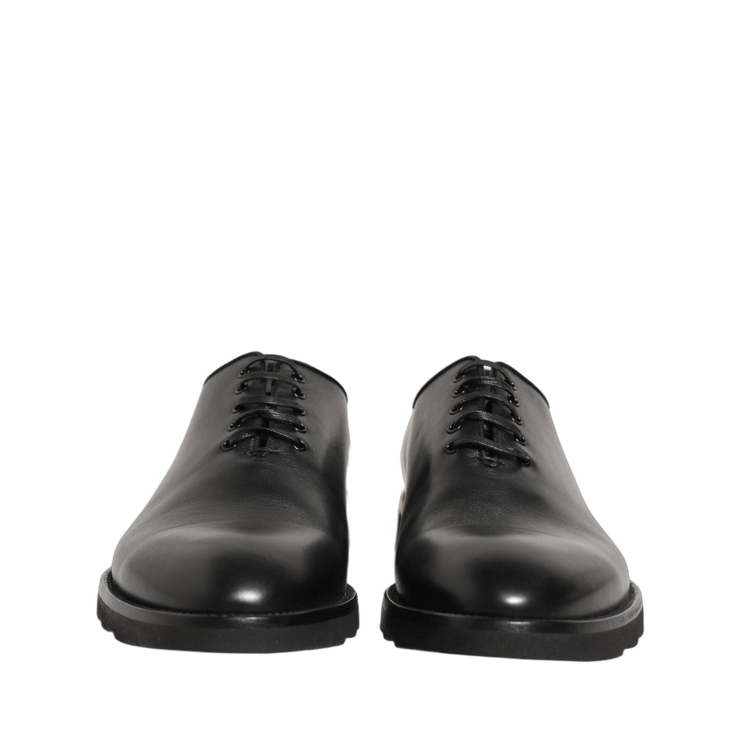 Dolce & Gabbana Black Leather Men Oxford Dress Formal Shoes