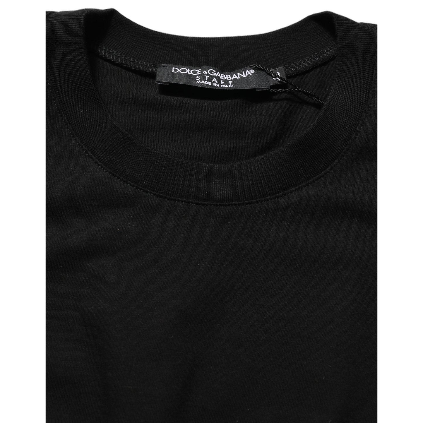 Dolce & Gabbana Black Long Sleeves Crew Neck Pullover Sweater