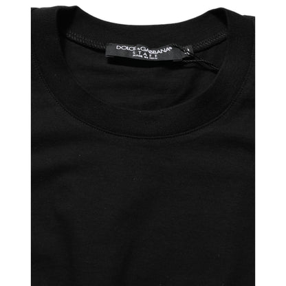 Dolce & Gabbana Black Long Sleeves Crew Neck Pullover Sweater