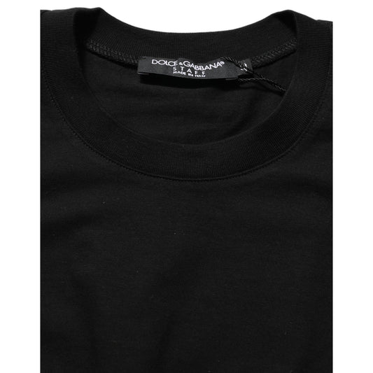 Dolce & Gabbana Black Long Sleeves Crew Neck Pullover Sweater