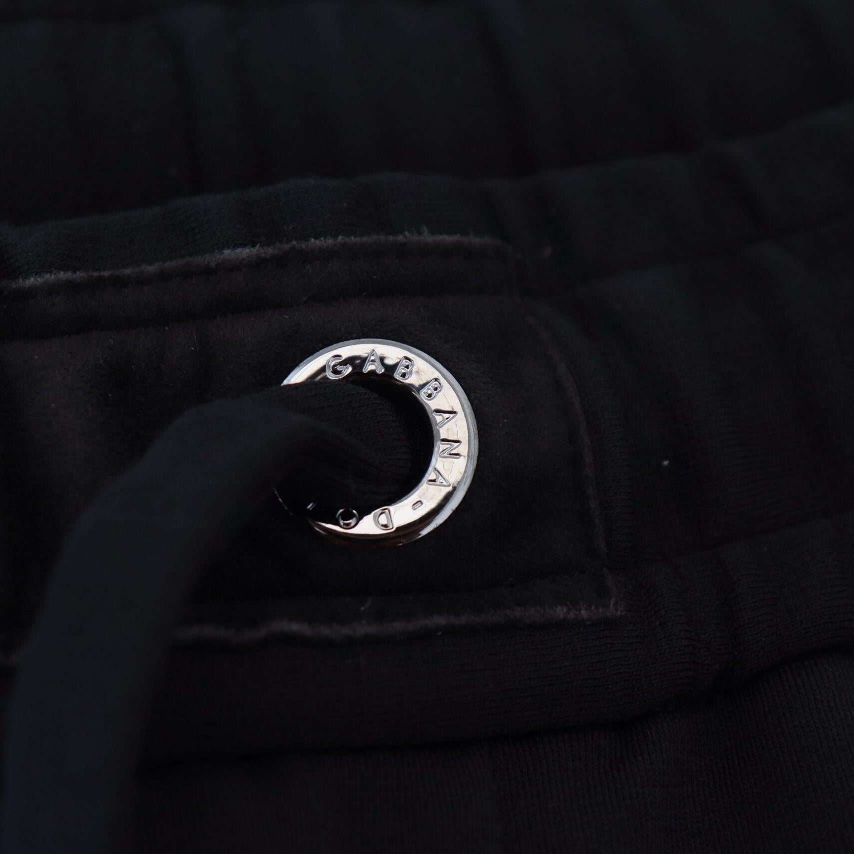 Dolce & Gabbana Black Mens Sport Wool Sweatpants Pants