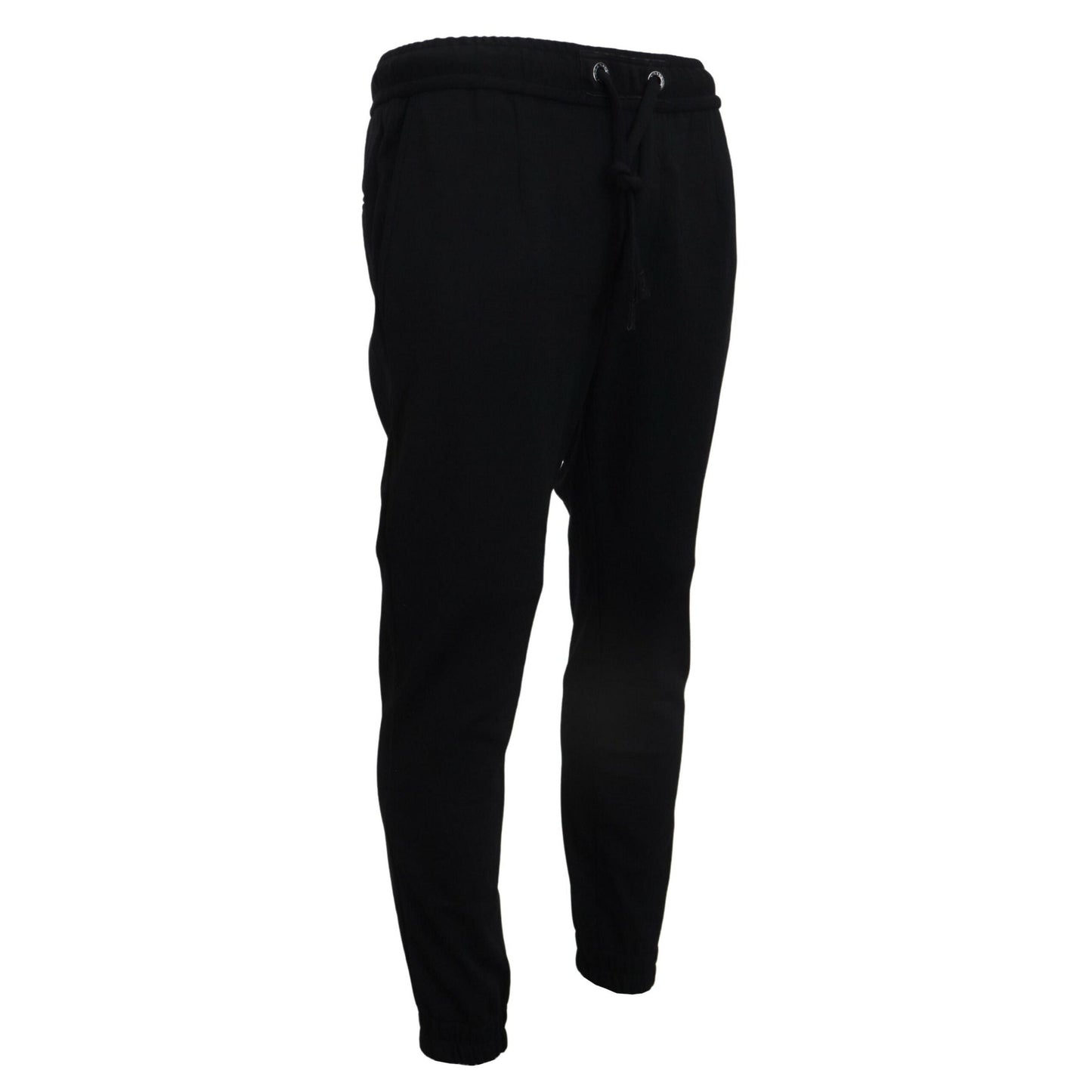 Dolce & Gabbana Black Mens Sport Wool Sweatpants Pants