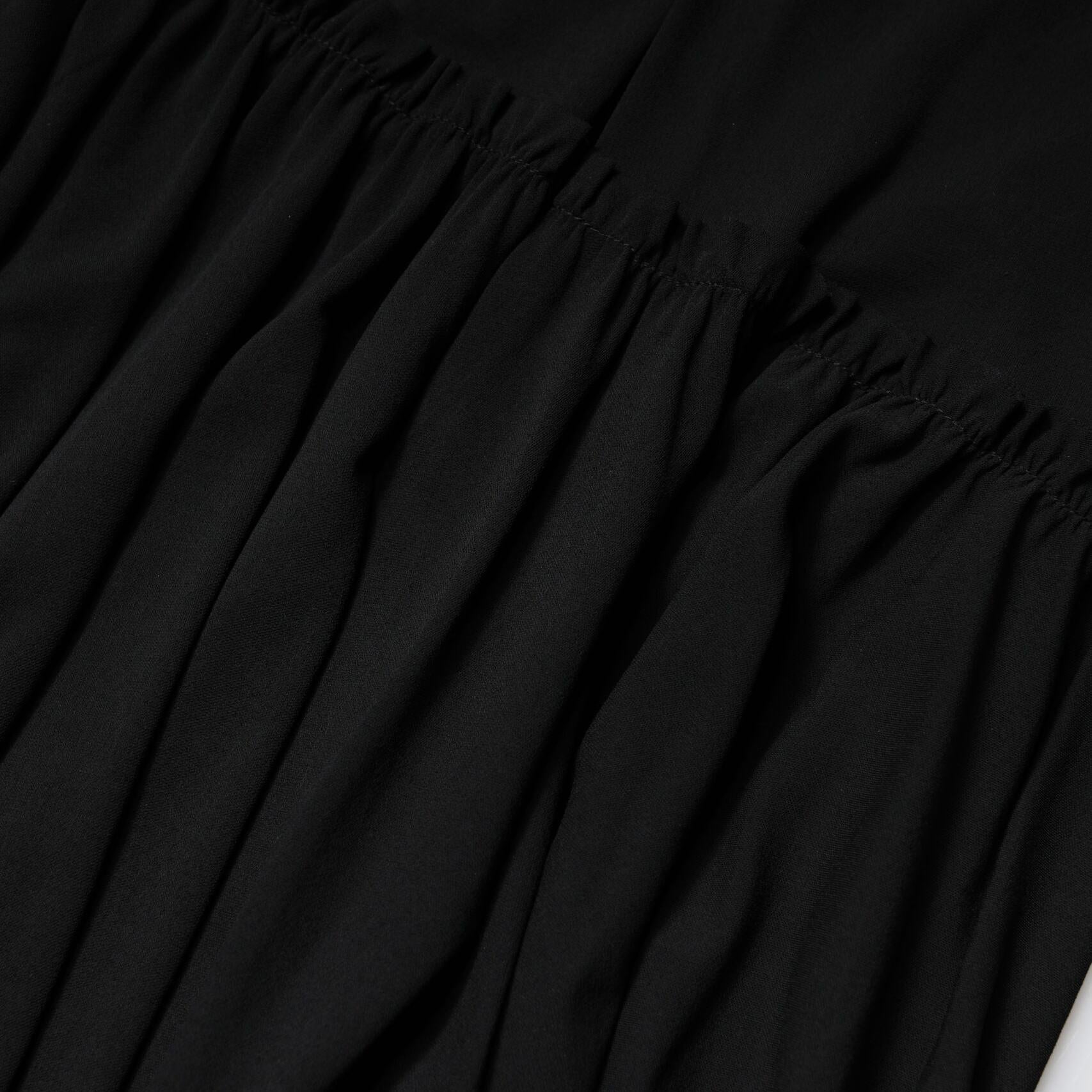 Dolce & Gabbana Black Mermaid Cut High Waist Midi Skirt