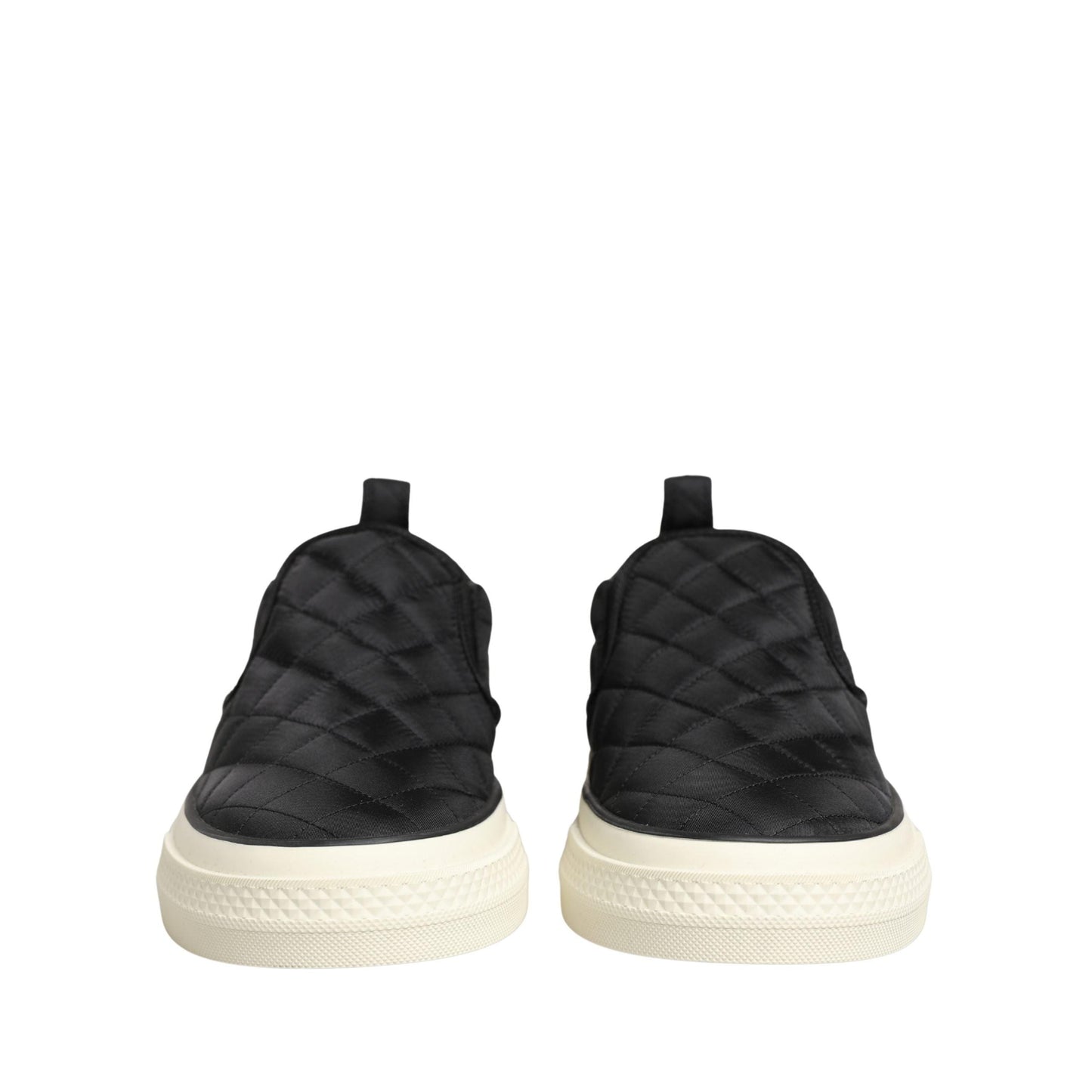 Dolce & Gabbana Black Quilted Slip On Low Top Sneakers Shoes