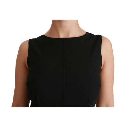 Dolce & Gabbana Black Sheath Stretch Formal Dress