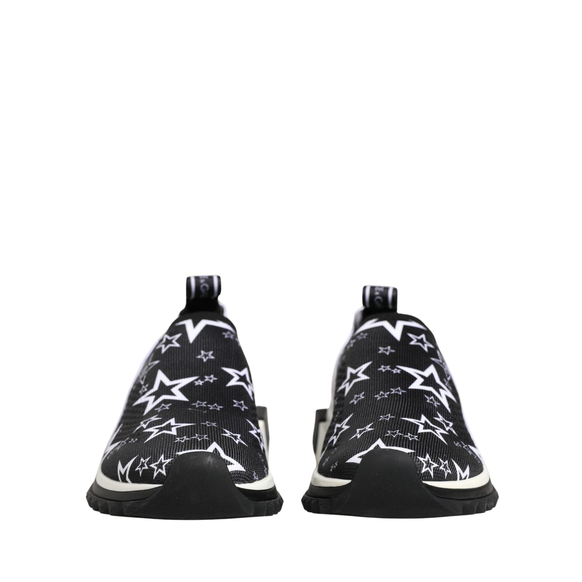 Dolce & Gabbana Black Stars Logo SORRENTO Sneakers Shoes