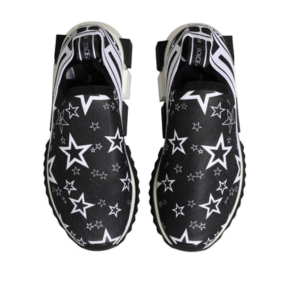 Dolce & Gabbana Black Stars Logo SORRENTO Sneakers Shoes
