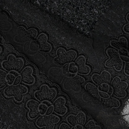 Dolce & Gabbana Black Virgin Wool Pencil Cut Midi Skirt