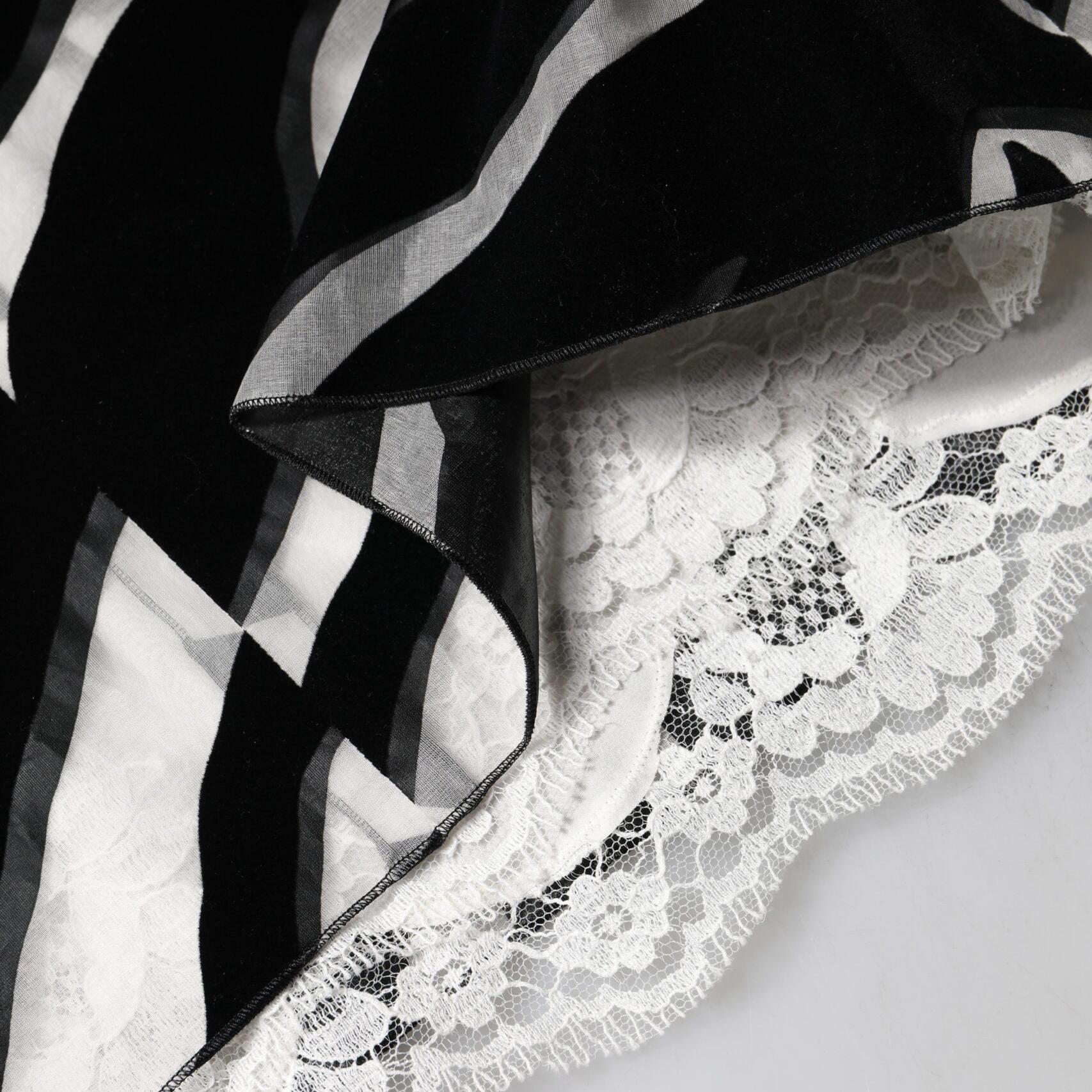 Dolce & Gabbana Black White Zebra A-line Sheath Mini Dress