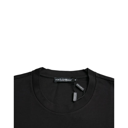 Dolce & Gabbana Black With Love Always Crew Neck Top T-shirt