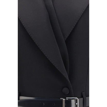 Dolce & Gabbana Black Wool Oves Aries Jacket