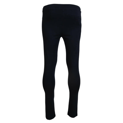 Dolce & Gabbana Blue Mens Sport Cotton Sweatpants Pants