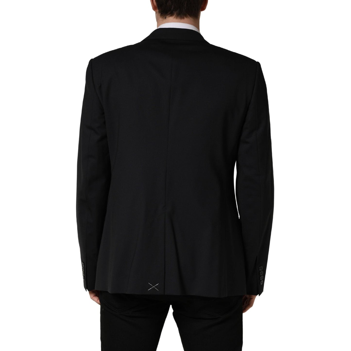 Dolce & Gabbana Blue Single Breasted 2 Button Suit Jacket