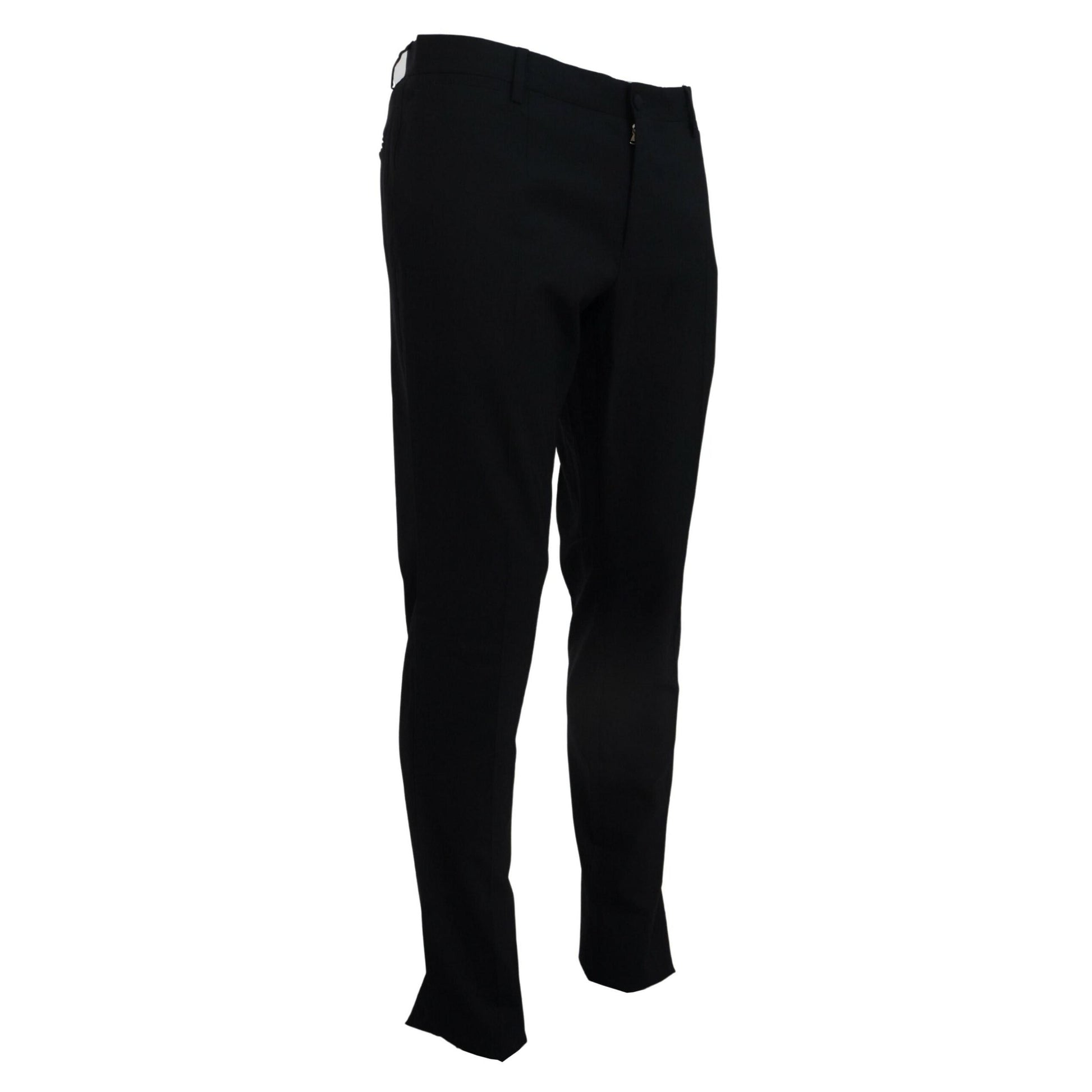 Dolce & Gabbana Blue Wool Stretch Dress Formal Slim Fit Pant