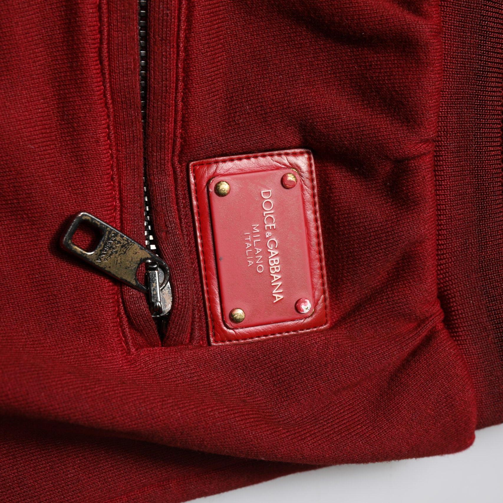 Dolce & Gabbana Bordeaux Cotton Bermuda Men Sweatshorts Shorts
