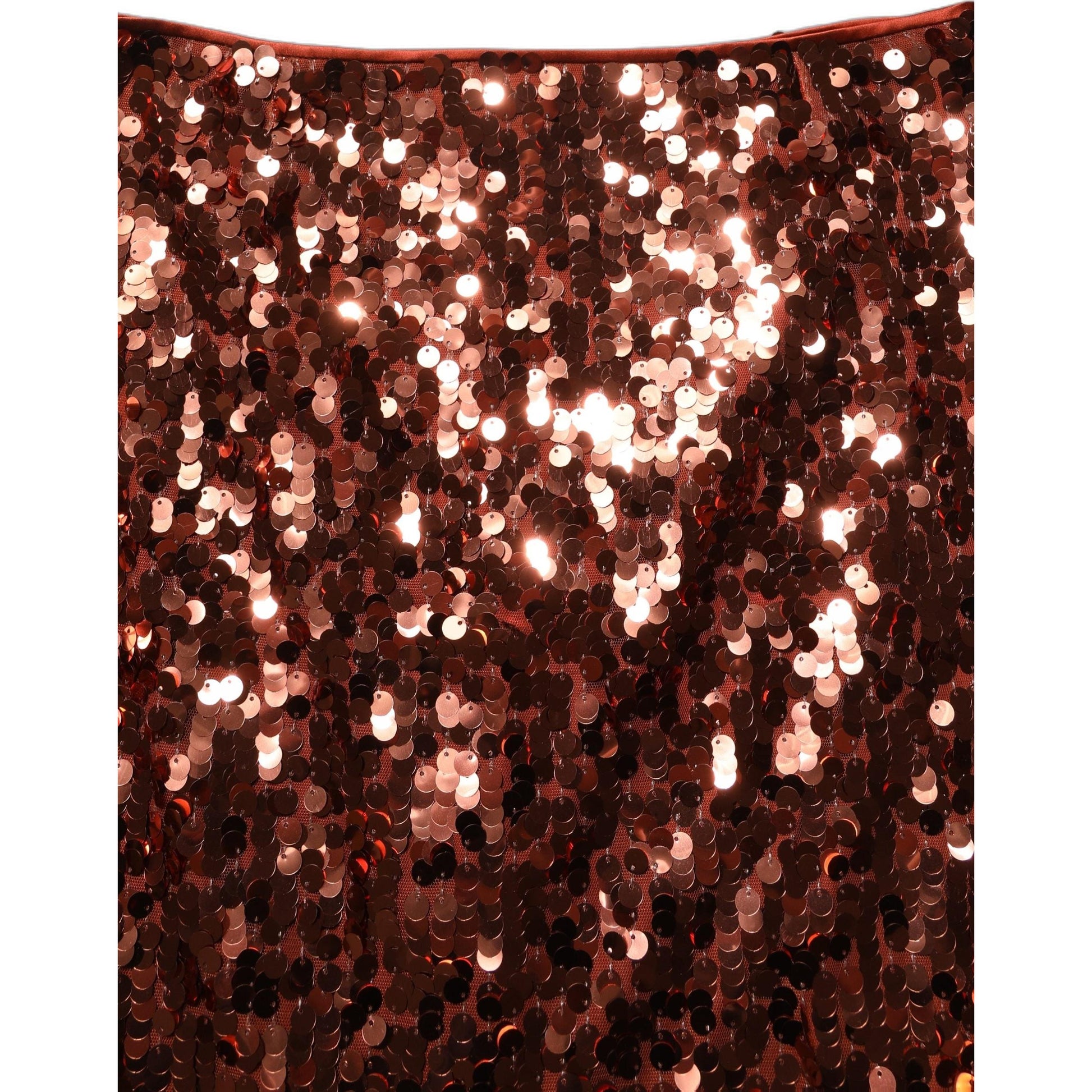 Dolce & Gabbana Bronze Sequin HighWaist PencilCut Midi Skirt