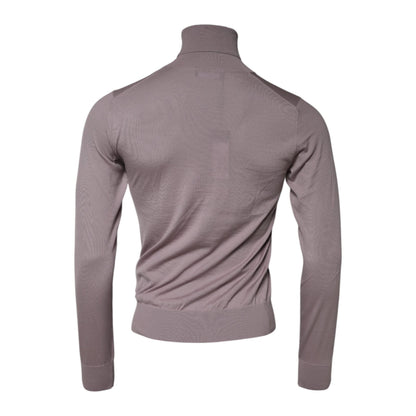 Dolce & Gabbana Brown Cashmere Knitted Men Pullover Sweater