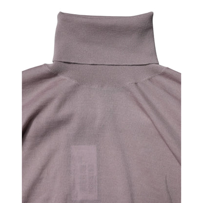 Dolce & Gabbana Brown Cashmere Knitted Men Pullover Sweater