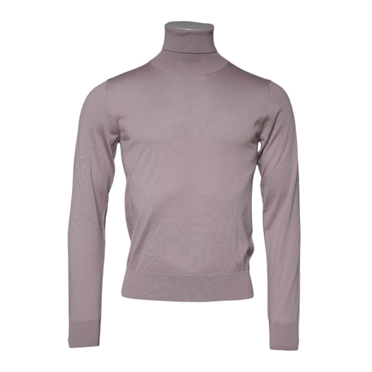 Dolce & Gabbana Brown Cashmere Knitted Men Pullover Sweater