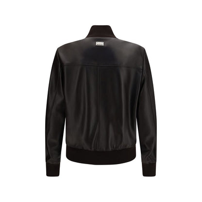 Dolce & Gabbana Brown Lamb Ovis Aries Aries Bomber