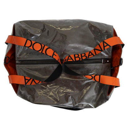Dolce & Gabbana Cotton Men Large Fabric Green Shopping Tote Bag
