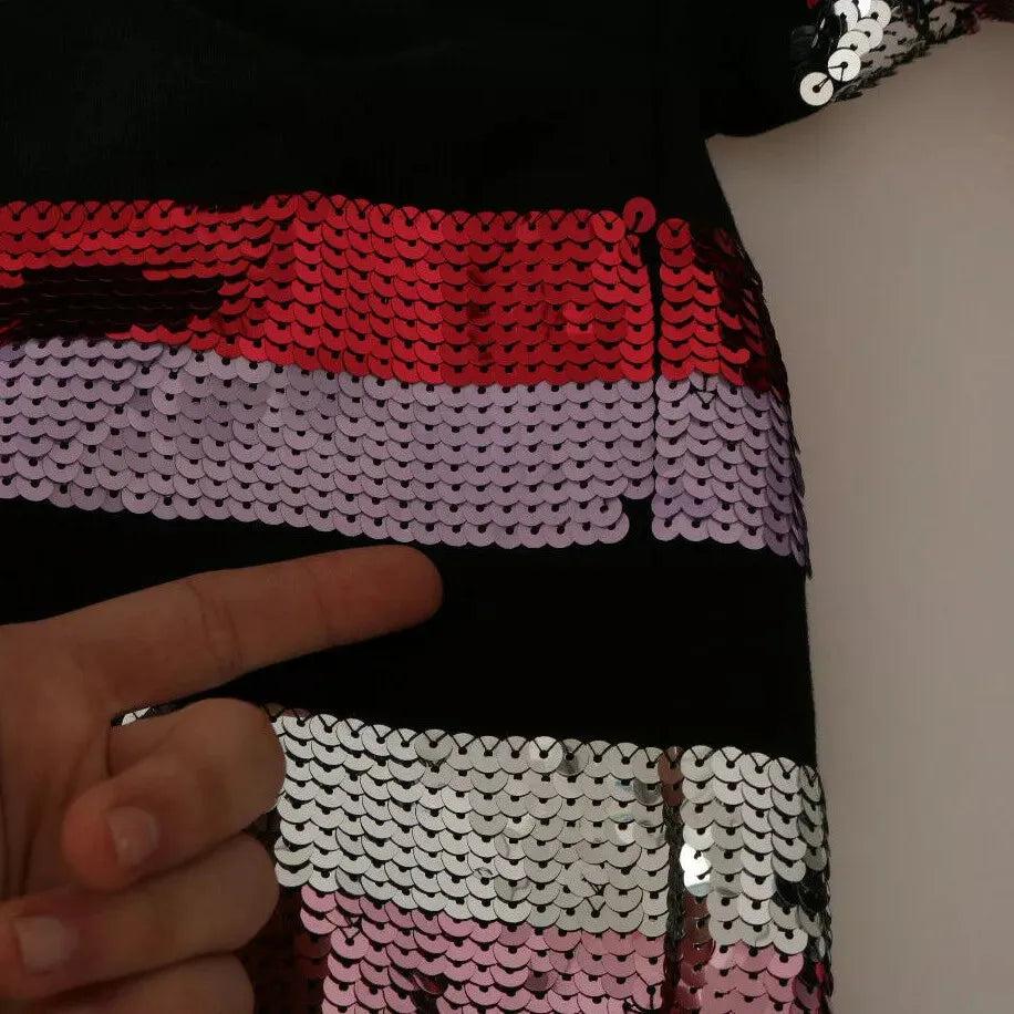 Dolce & Gabbana DG Sequined Hooded Pullover Sweater