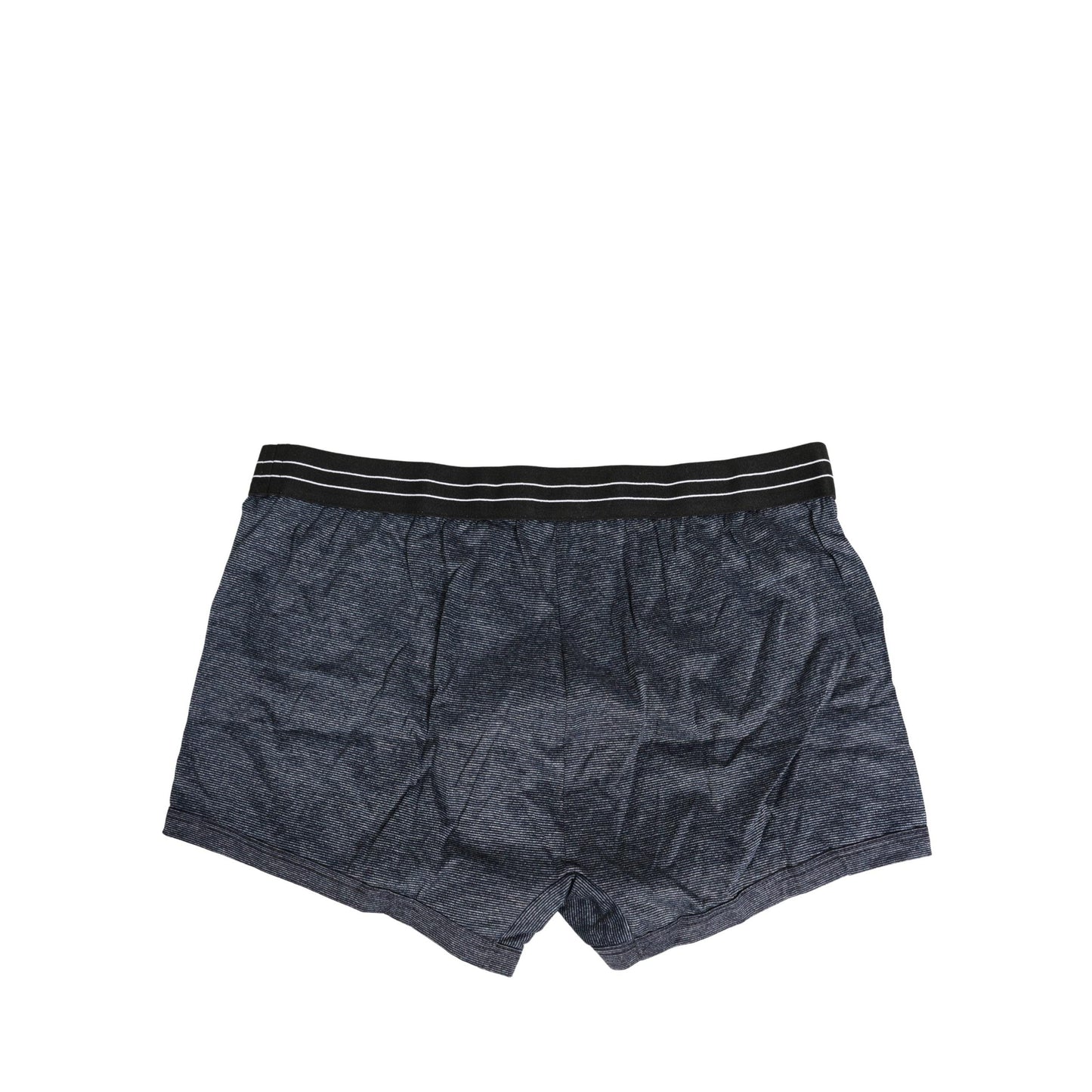 Dolce & Gabbana Dark Blue Logo Cotton Regular Boxer Underwear