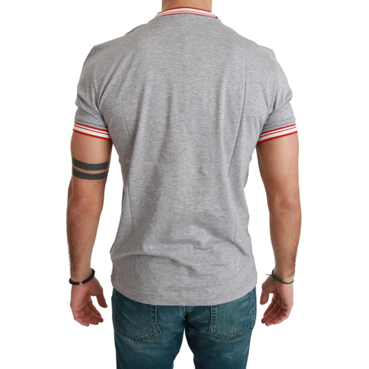 Dolce & Gabbana Gray Cotton Top 2019 Year of the Pig T-shirt