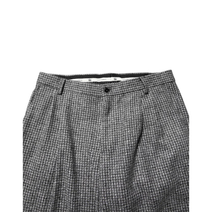Dolce & Gabbana Gray Houndstooth Straight Dress Trouser Pants