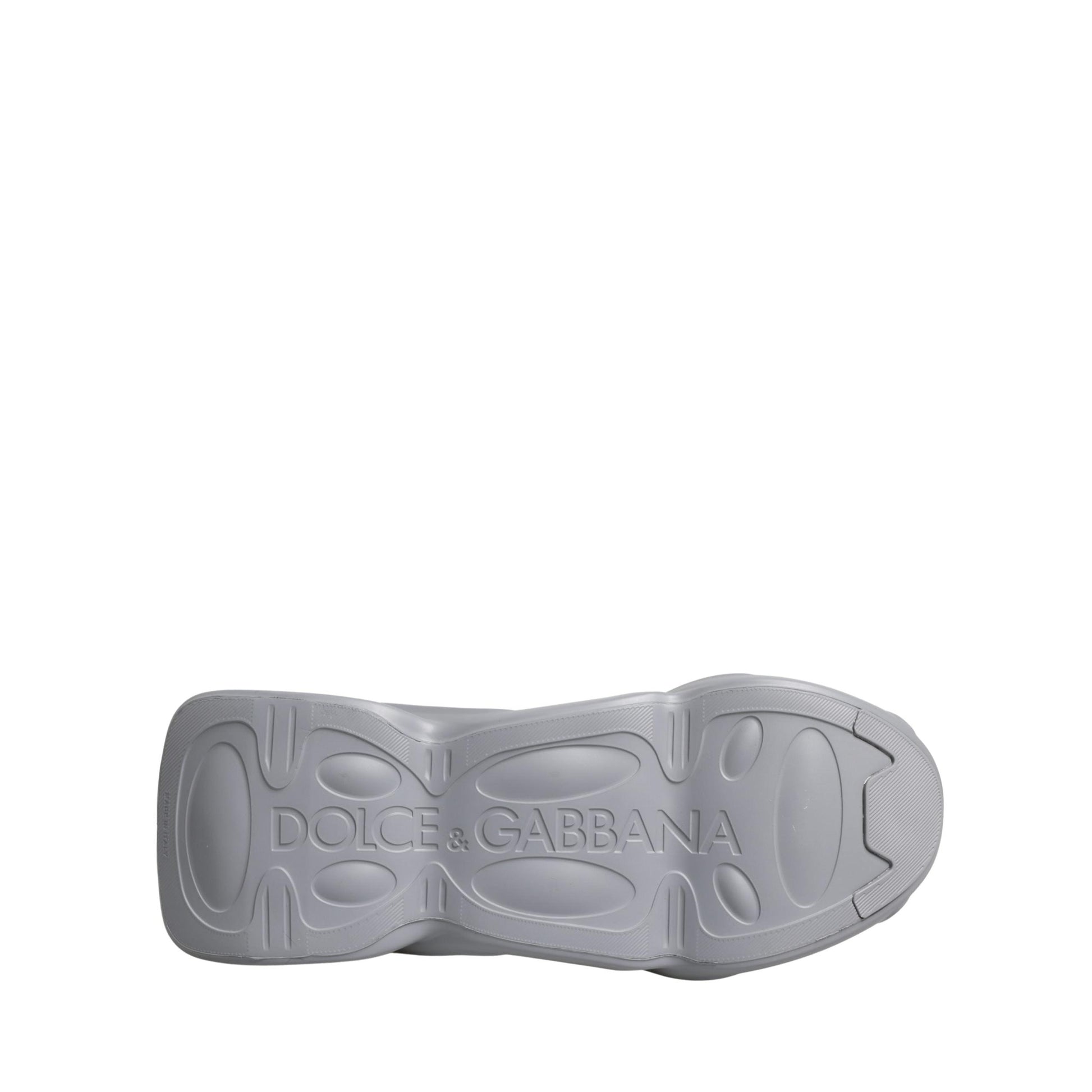 Dolce & Gabbana Gray Slip On Wave Low Top Sneakers