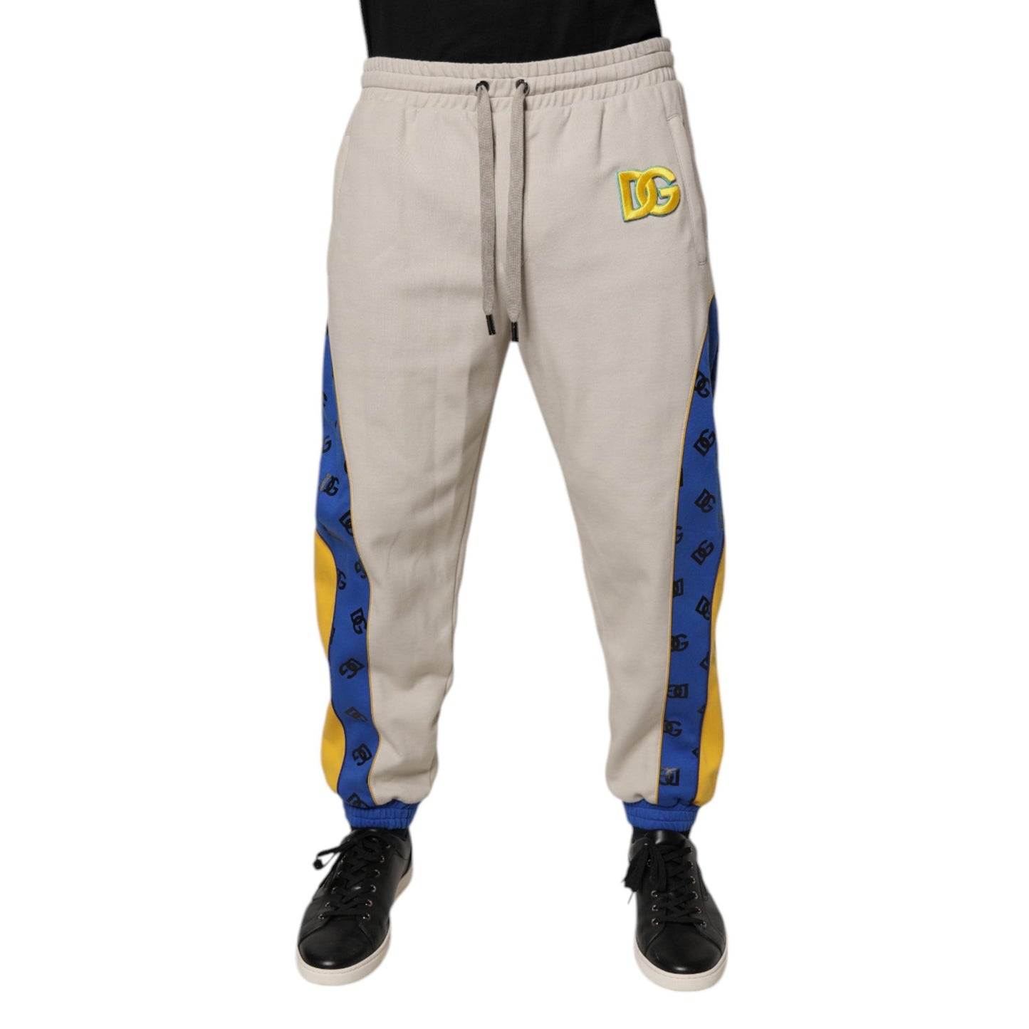 Dolce & Gabbana Multicolor Cotton DG Jogger Sweatpants Pants
